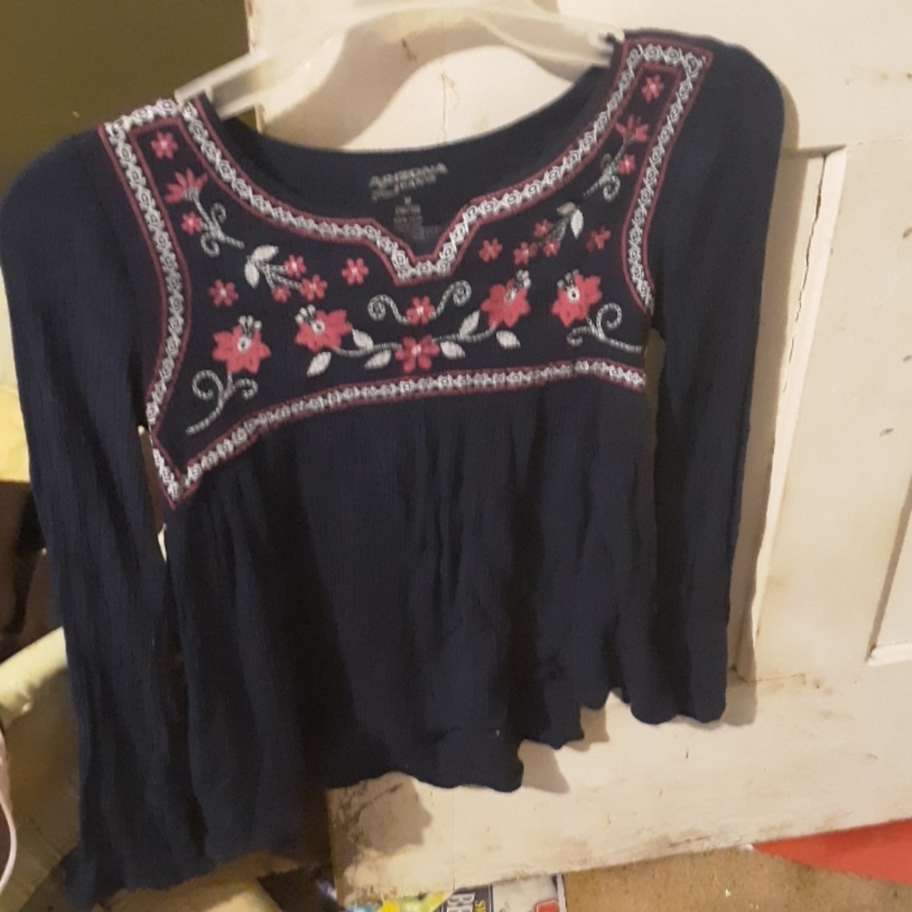 Purple flower shirt
